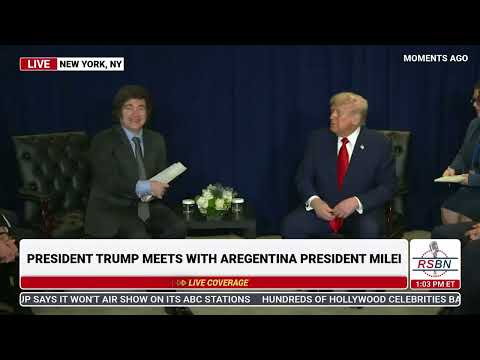 LIVE: President Trump Holds Bilateral Meetings with Argentina President Javier Milei – 9/23/25