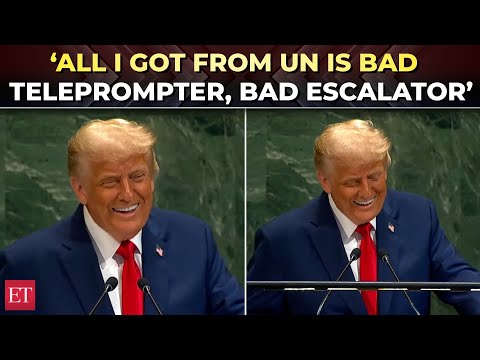 ‘Bad teleprompter, bad escalator’: Trump mocks UN at General Assembly: ‘Empty words don’t solve wars