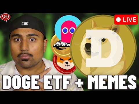 DOGECOIN ETF LAUNCH DATE AND NEWS! ($DOJE) PLUS FINDING 100X MEMECOINS LIVE!!