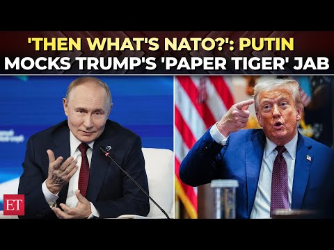 ‘If Russia is a paper tiger, then what’s NATO?’: Putin mocks Trump publicly over Ukraine war jibe