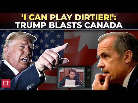 ‘I can play dirtier than they can!’: Trump lashes out at Canada over Reagan ad amid tariff tensions