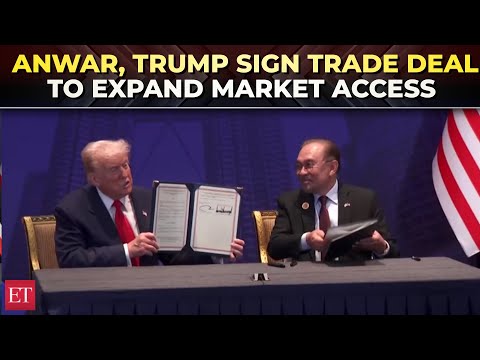 Trump meets Malaysia’s Anwar on sidelines of ASEAN summit, signs trade deal