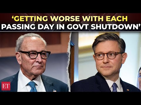 ‘Every day is getting harder!’: Mike Johnson blasts Schumer as govt shutdown drags into day 27