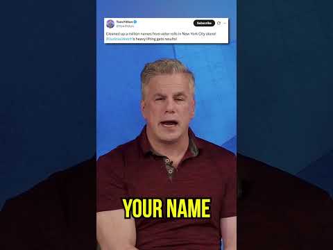 FITTON: Judicial Watch has cleaned up a million names from voter rolls in New York City alone!