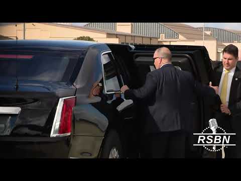 WATCH: President Trump disembarks Air Force One after returning from a  trip to Asia. 10/30/2025
