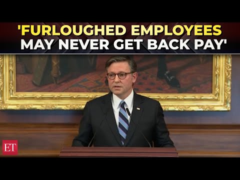 US Govt shutdown: Speaker Johnson warns furloughed employees may never get back pay