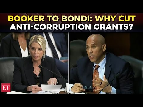 Cory Booker to Pam Bondi: Why target groups and grants for public corruption were cut?