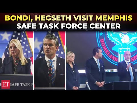 ‘If you touch a law enforcement officer…’: Bondi, Hegseth at Memphis Safe Task Force Center