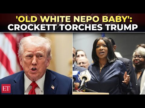 ‘Sitting in the White House’: Crockett mocks Trump as ‘Old White Nepo Baby’ over troop deployment