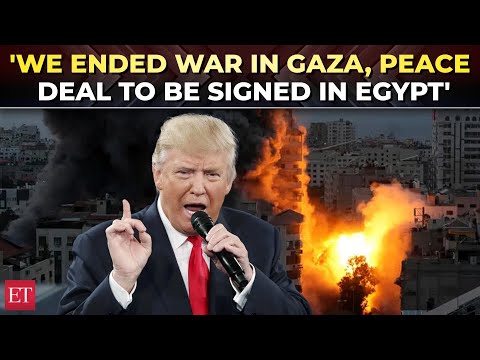 ‘We ended Gaza war’: Trump’s big announcement on hostage release, ‘peace deal to be signed in Egypt’
