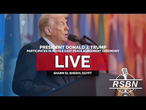 LIVE REPLAY: President Trump Participates in Middle East Peace Agreement Ceremony – 10/13/25