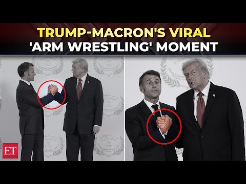 ‘You hurt me!’: Trump-Macron viral ‘arm wrestling’ handshake at Gaza peace summit sparks buzz online