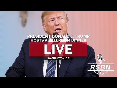 LIVE: President Trump Hosts a White House Ballroom Dinner – 10/15/25