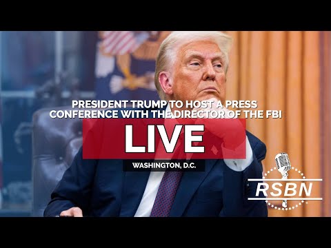 LIVE: President Trump Hosts a Press Conference with FBI Director Kash Patel – 10/15/25
