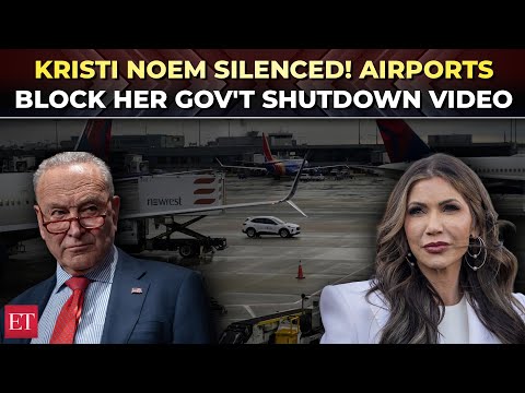 ‘Too political!’: Major airports refuse to play Noem’s video blaming Democrats for gov’t shutdown