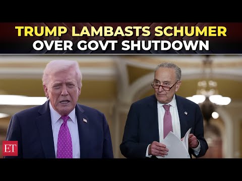 ‘His career is over…’: Trump lambasts Chuck Schumer over govt shutdown