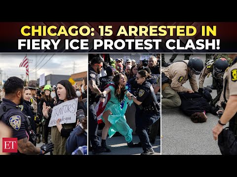 ‘This is not Putin’s Russia…’: 15 held as police clash with protesters outside Chicago ICE center