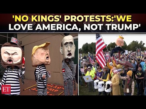 ‘We Love America, Not Trump’ | Protesters gather in Washington DC for ‘No Kings’ demonstration