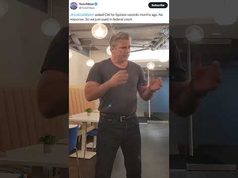 FITTON: New Federal Lawsuit against the CIA for Epstein Records!
