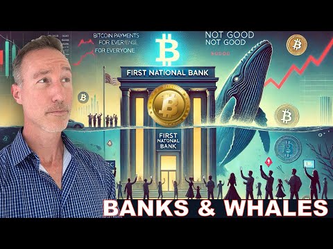 First National Bank Offers Crypto. Bitcoin Payments for EVERYONE & BTC Whale Trend (Not Good)