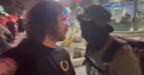 Antifa Terrorist Rips Shirt Off Pardoned J6 Warrior Jon Mellis, Burns His MAGA Hat in Lawless L.A. Ambush — While Cops Stand By and the Left Cheers