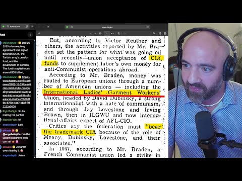 The CIA and Lady Garment Workers, & What That Has To Do With Jeffrey Epstein