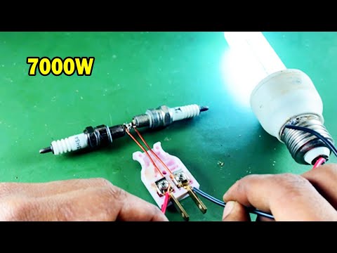 New Ideas Technology Free Energy Using Spark Plug With Light Bulb 220v Generator Electric For 2025