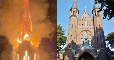 Another European Landmark Lost: Historic Vondelkerk Church Burns on New Year’s Eve (VIDEO)