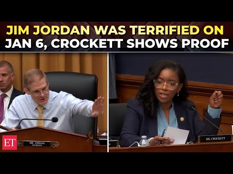 ‘Chairman was running around scared on Jan 6′: Crockett ‘exposes’ Jim Jordan at Jack Smith hearing