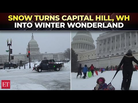 White House, Capitol Hill turn into winter wonderland as US braces for massive snow storm