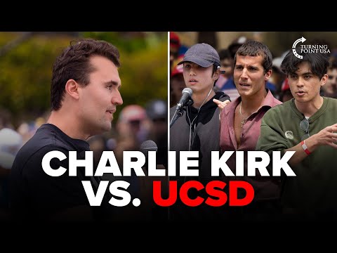 Charlie Kirk Debates Students on Immigration, Abortion, & the Power of Conversation | UC San Diego