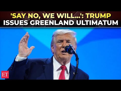 ‘Won’t use force, but if you say no to…’: Trump reveals his plan to acquire Greenland | WEF 2026