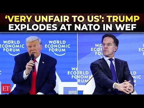 ‘Treated US very unfairly’: Trump humiliates NATO in Rutte’s presence at WEF over Greenland, Ukraine