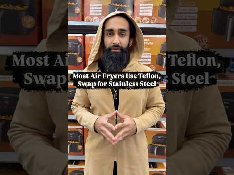 Most Air Fryers Use Teflon, Swap for Stainless Steel #airfryer #cookingtips