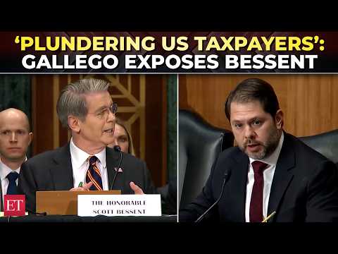 ‘Who pays for B Trump lawsuit – taxpayers?’: Gallego pins Bessent down in brutal hearing exchange