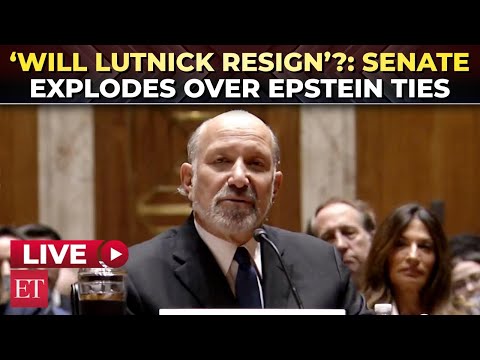LIVE| ‘Met Epstein twice in 14 yrs’: Lutnick REVEALS in explosive hearing as calls for EXIT grows