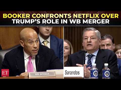 ‘None with inside info should trade…’: Booker catches Netflix CEO off guard & asks ‘then WHY Trump?‘