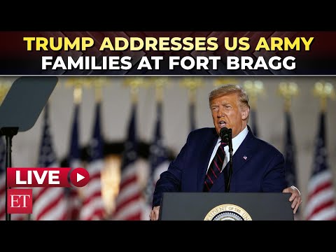 Trump LIVE | US President addresses troops, families at Fort Bragg