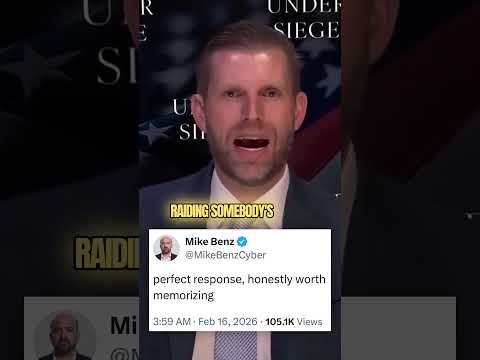 Perfect response from Eric Trump
