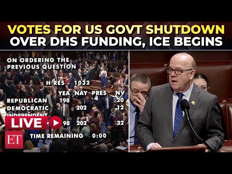 WATCH LIVE: US House votes to end partial government shutdown over DHS funding bill, ICE operations