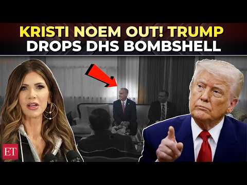 Trump fires DHS Secy Kristi Noem amid 0M ad row & Lewandowski scandal; taps Mullin as replacement