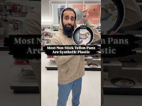Most Non-Stick Teflon Pans Are Synthetic Plastics #cookware #cookingtips