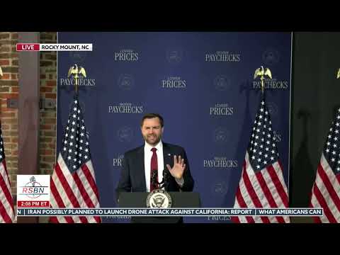 FULL EVENT: Vice President Vance Delivers Remarks in Rocky Mount, NC – 03/13/26