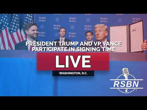 LIVE: President Trump and Vice President Vance Participate in Signing Time – 03/16/26
