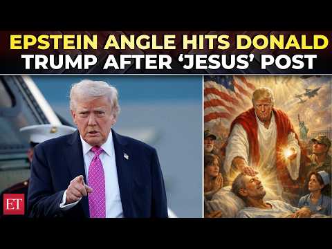 ‘I thought it was me as…’: Trump deletes ‘Christ-like’ image as Newsom’s Epstein shot escalates row