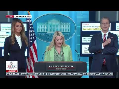 FULL EVENT: Karoline Leavitt, Scott Bessent, and Kelly Loeffler Hold a Tax Day Briefing – 04/15/26