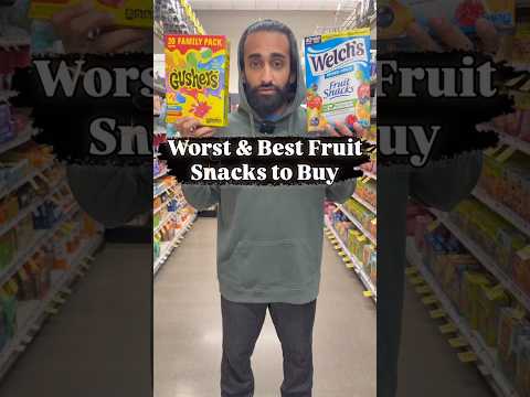 Worst & Best Fruit Snacks to Buy #fruitsnacks #snacks