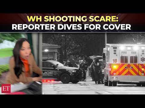 Journalist near White House ducks for cover as gunfire erupts on camera
