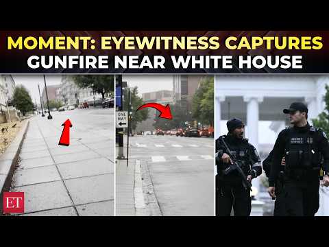 White House shooting: Dramatic footage shows civilians scrambling for safety as gunfire breaks out
