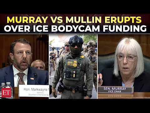 ‘You weren’t even in the room’: Murray explodes at Mullin in heated Senate clash over ICE, DHS funds